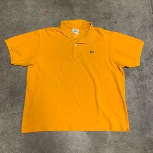 Vintage Yellow Y2K Lacoste Polo Shirt